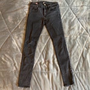 True religion black skinny jeans